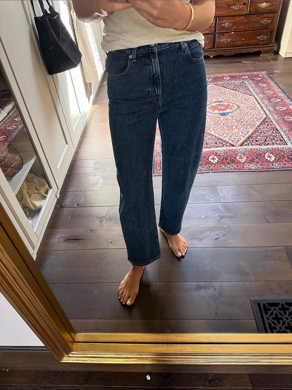Everlane The Way-High Jean Straight Leg Jeans Blue Waist 26 brand new.